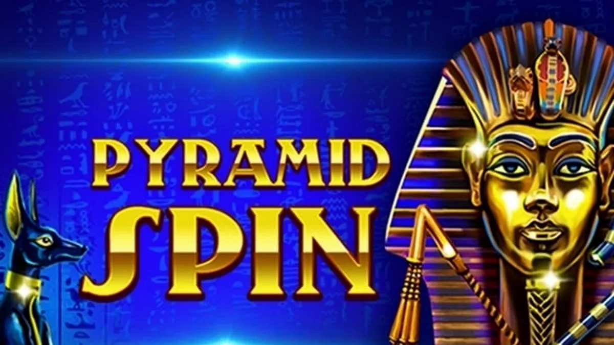 Tampilan layar permainan slot Pyramid Spin dengan desain piramida yang ikonik